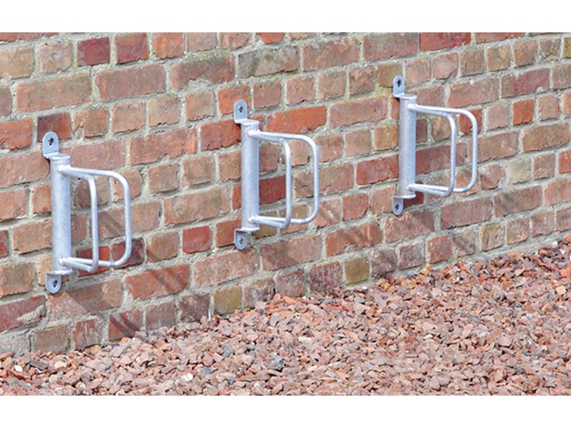 Râtelier 1 vélo mural bloque roue à 45° ou 90°