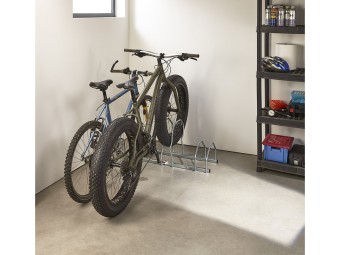 Râtelier 3 vélos sur 2 niveaux pour fat bike - largeur pneu ajustable
