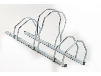 Râtelier 3 vélos sur 2 niveaux pour fat bike - largeur pneu ajustable