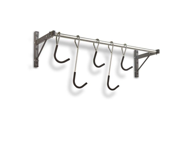 Range 5 vélos mural à crochets coulissants