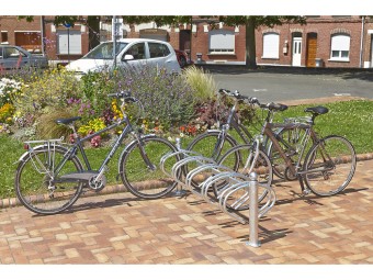 Râtelier New York 3 - 5 ou 10 vélos en acier