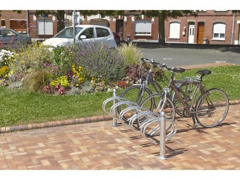 Râtelier New York 3 - 5 ou 10 vélos en acier