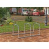 Support vélos en ligne 3 arceaux pour 6 vélos - extensible