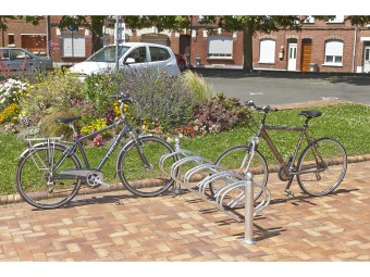 Râtelier New York 3 - 5 ou 10 vélos en acier