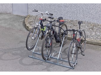 Râtelier 2 vélos avec arceau gainé - extensible