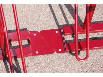 Râtelier vélos avec antivol en U pour roue et cadre