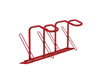 Râtelier vélos avec antivol en U pour roue et cadre