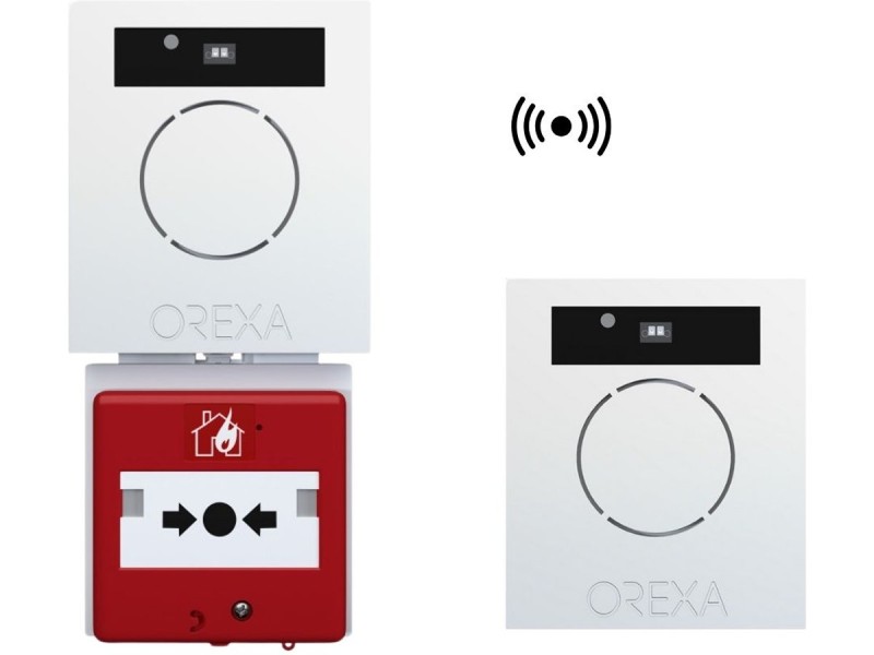 Kit alarme incendie type 4 radio OREXA avec sirène flash