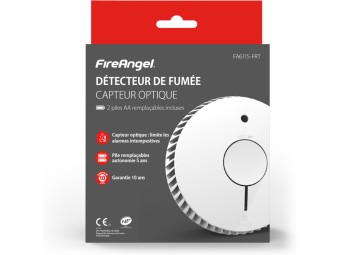 Détecteur de fumée autonome certifié NF (DAAF) à pile