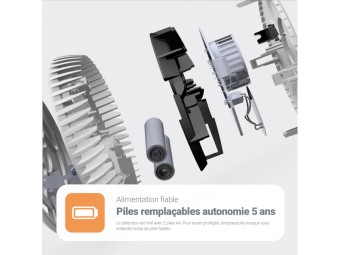 Détecteur de fumée autonome certifié NF (DAAF) à pile