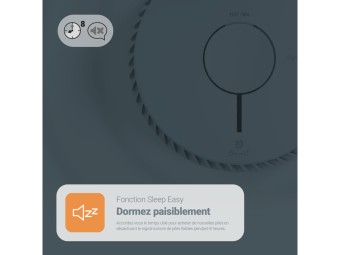 Détecteur de fumée autonome certifié NF (DAAF) à pile