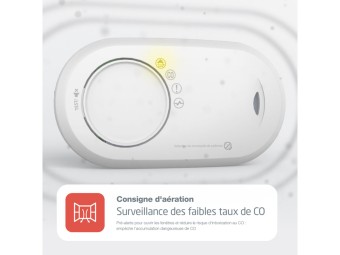 Détecteur de monoxyde de carbone autonome 10 ans certifié NF