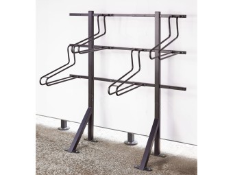 Râtelier 2 ou 4 vélos rangement vertical sur pied