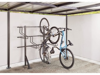 Râtelier 2 ou 4 vélos rangement vertical sur pied