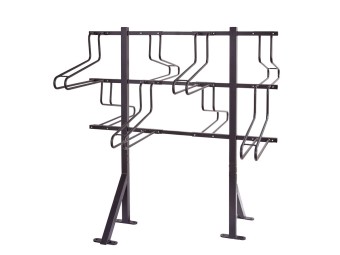 Râtelier 2 ou 4 vélos rangement vertical sur pied