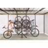 Râtelier 2 ou 4 vélos rangement vertical sur pied
