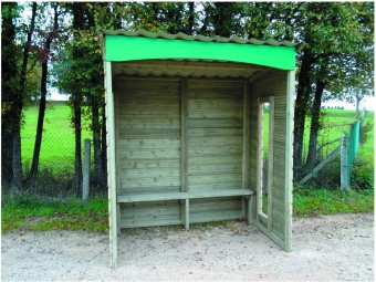 Abri bus Lancelot en bois