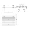 Table de pique-nique bois BRÉHAT