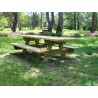 Table de pique-nique bois BRÉHAT PMR