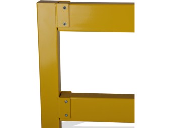 Barrière de protection industrielle rectangle en acier