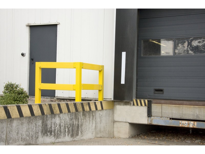 Barrière de protection industrielle rectangle en acier