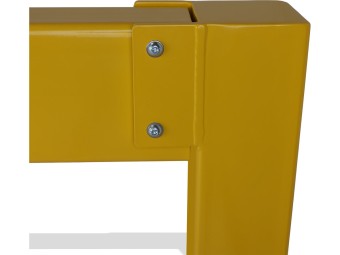 Barrière de protection industrielle rectangle en acier