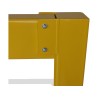 Barrière de protection industrielle rectangle en acier