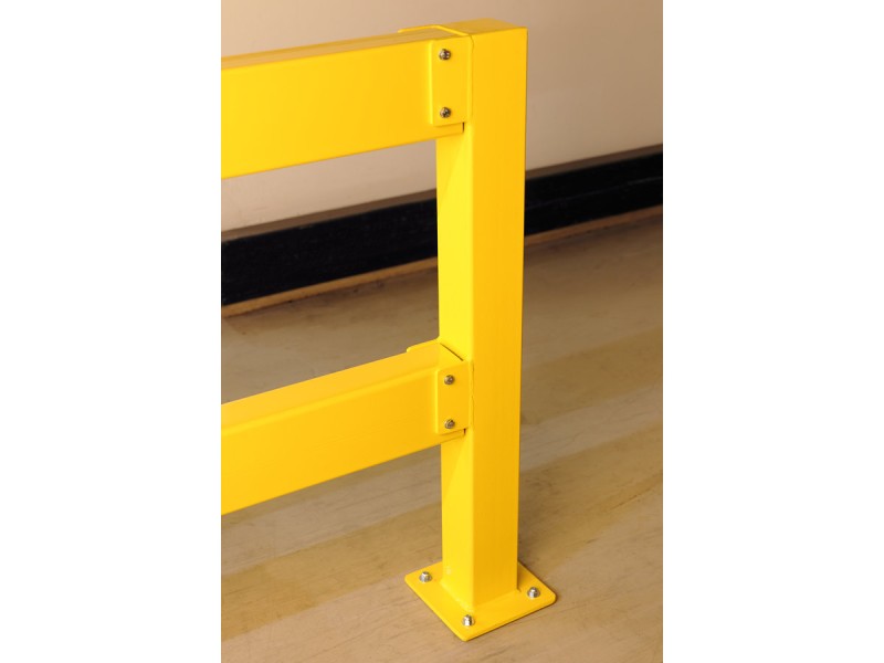 Barrière de protection industrielle rectangle en acier