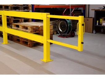 Barrière de protection industrielle rectangle en acier