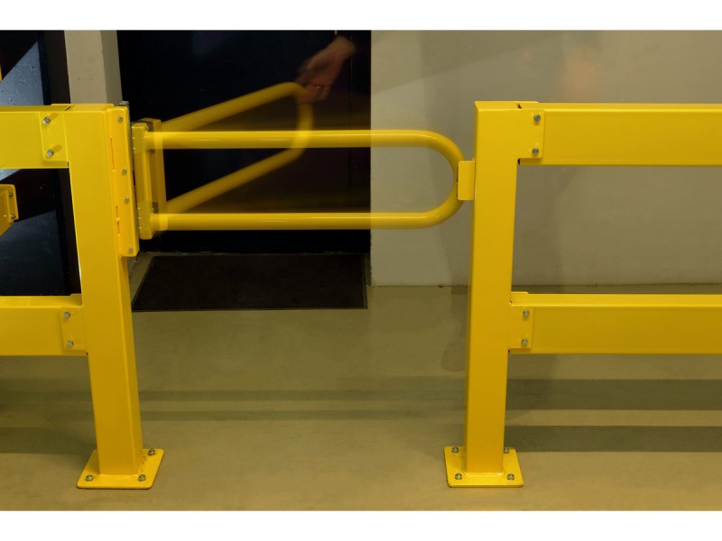 Barrière de protection industrielle rectangle en acier