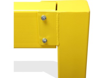 Barrière de protection industrielle rectangle en acier