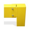 Barrière de protection industrielle rectangle en acier