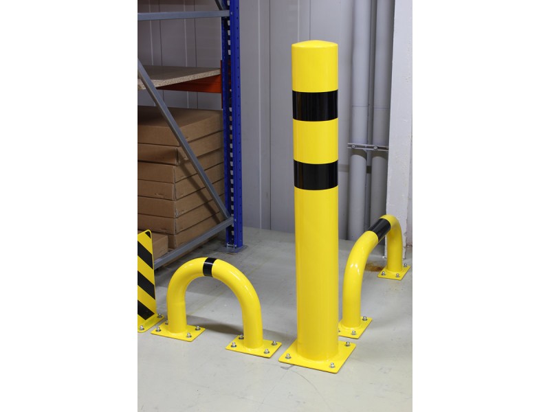 Poteau antichoc de protection industriel en acier