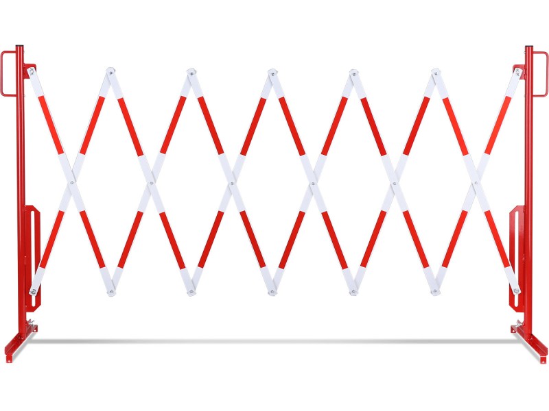 Barrière extensible en acier sur pied