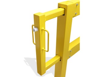 Barrière de protection industrielle rectangle en acier