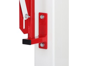 Barrière extensible en acier avec fixation murale