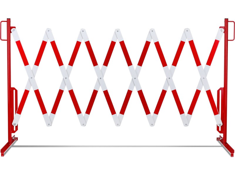 Barrière extensible en acier sur pied