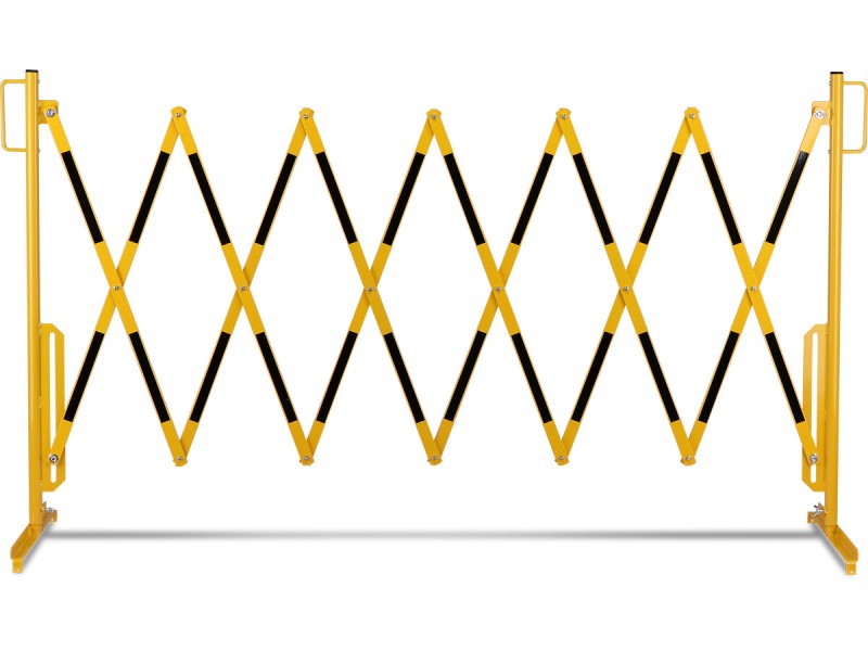 Barrière extensible en acier sur pied