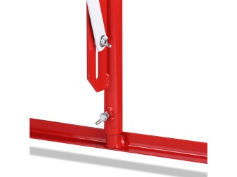 Barrière extensible en acier sur pied