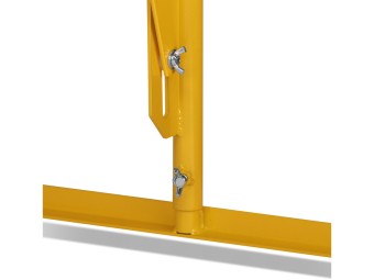 Barrière extensible en acier sur pied