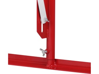 Barrière extensible mobile en acier sur roulettes