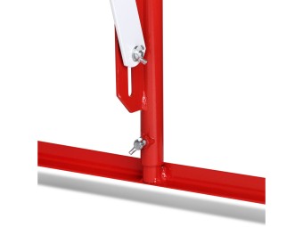 Barrière extensible en acier sur pied