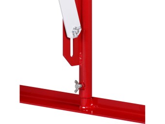 Barrière extensible mobile en acier sur roulettes