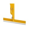 Barrière extensible en acier sur pied