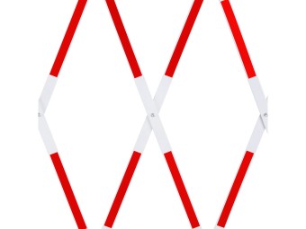 Barrière extensible en acier sur pied