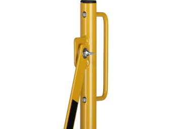 Barrière extensible en acier sur pied