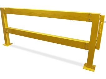 Barrière de protection industrielle rectangle en acier