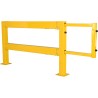 Barrière de protection industrielle rectangle en acier