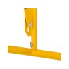 Barrière extensible mobile en acier sur roulettes