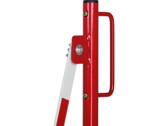 Barrière extensible mobile en acier sur roulettes